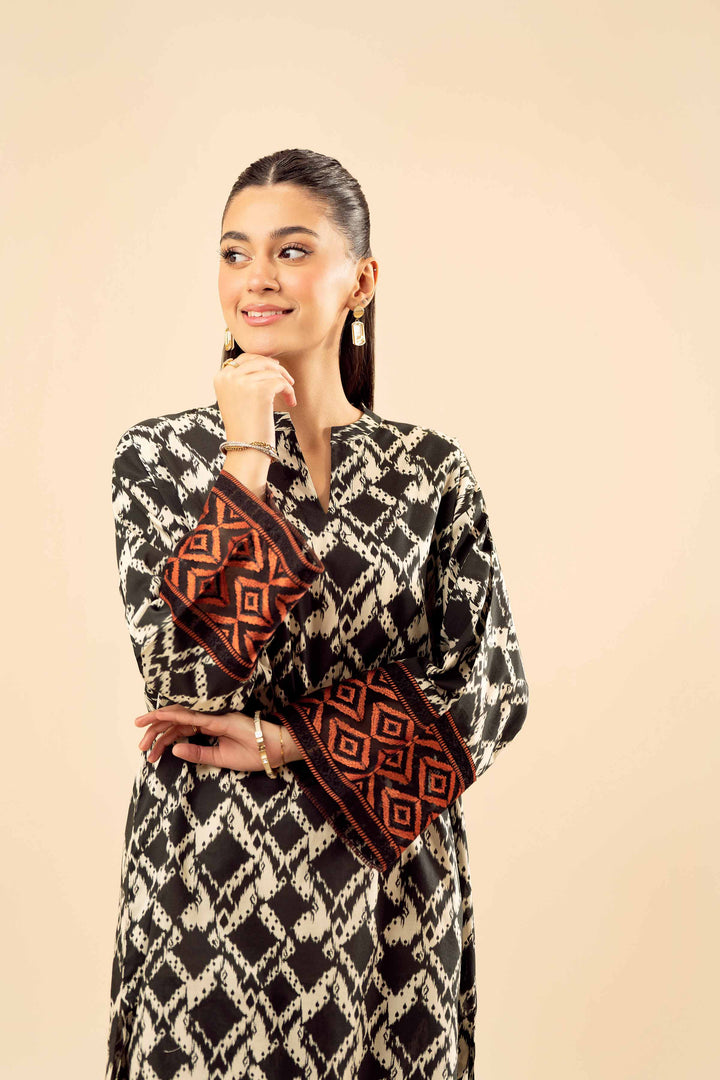 2 Piece - Printed Embroidered Suit - PW25-01 for Women - Pret Collection | Nishat | Shop Online
