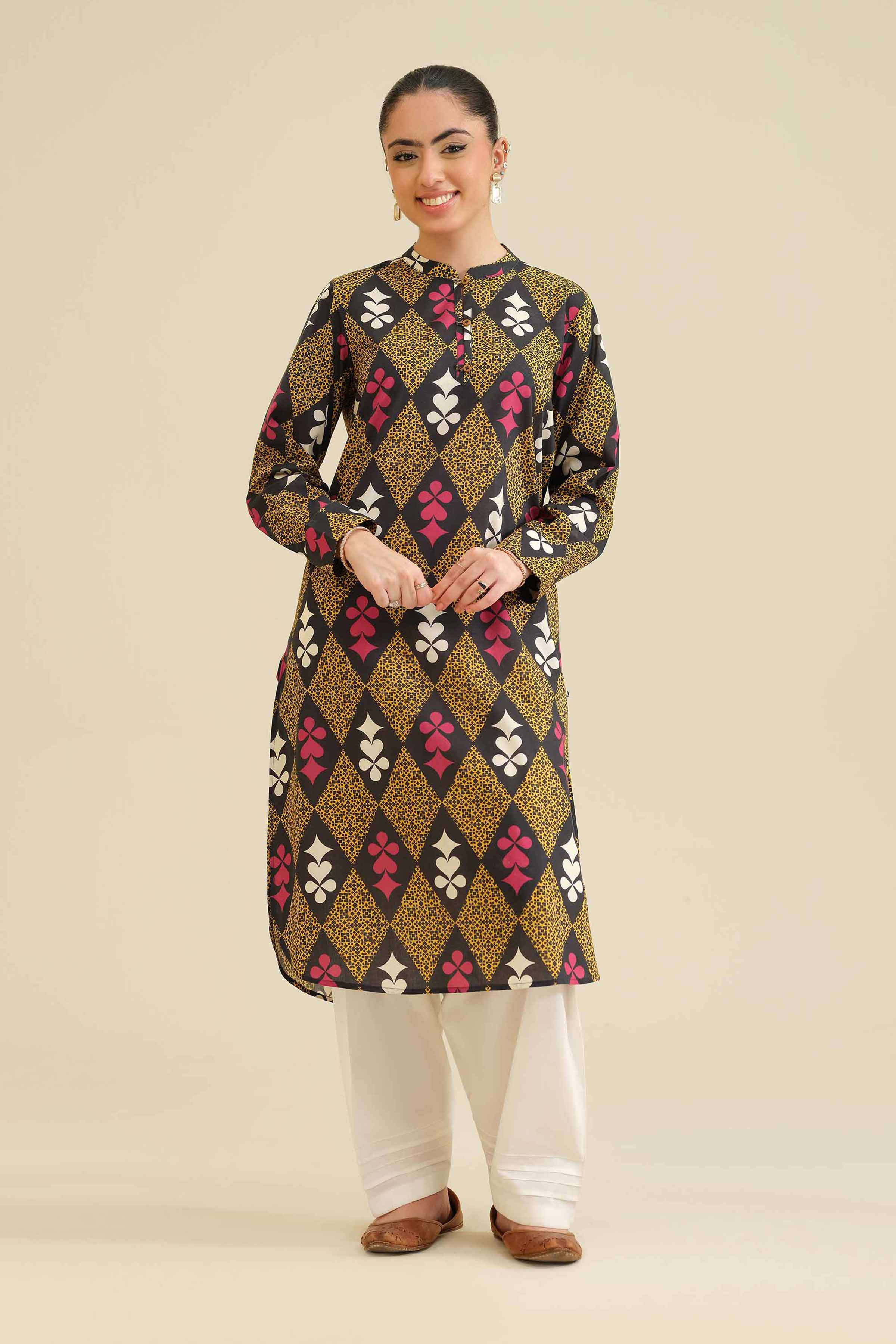 Printed Shirt - PW25-03 for Women - Pret Collection | Nishat | Shop Online