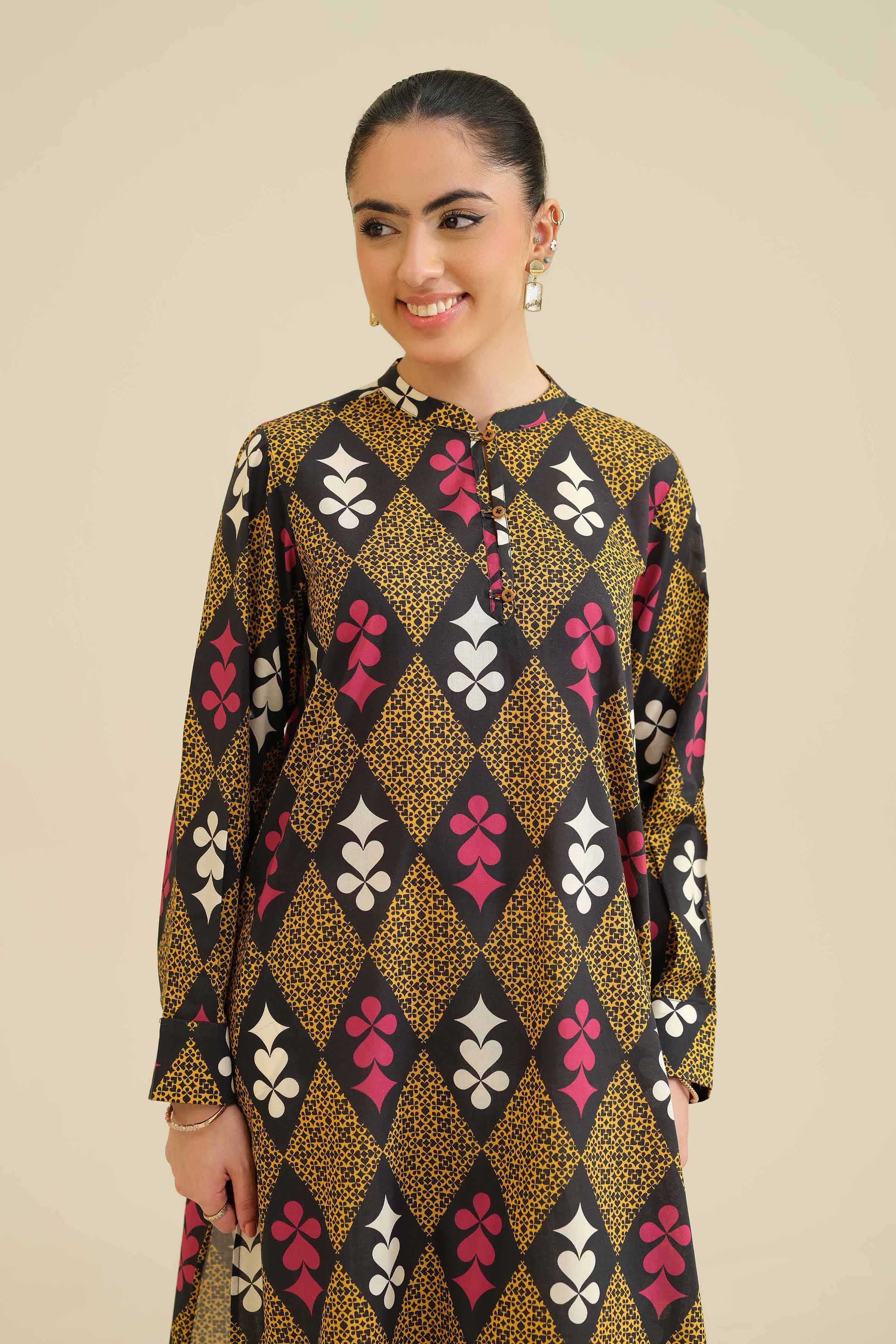 Printed Shirt - PW25-03 for Women - Pret Collection | Nishat | Shop Online