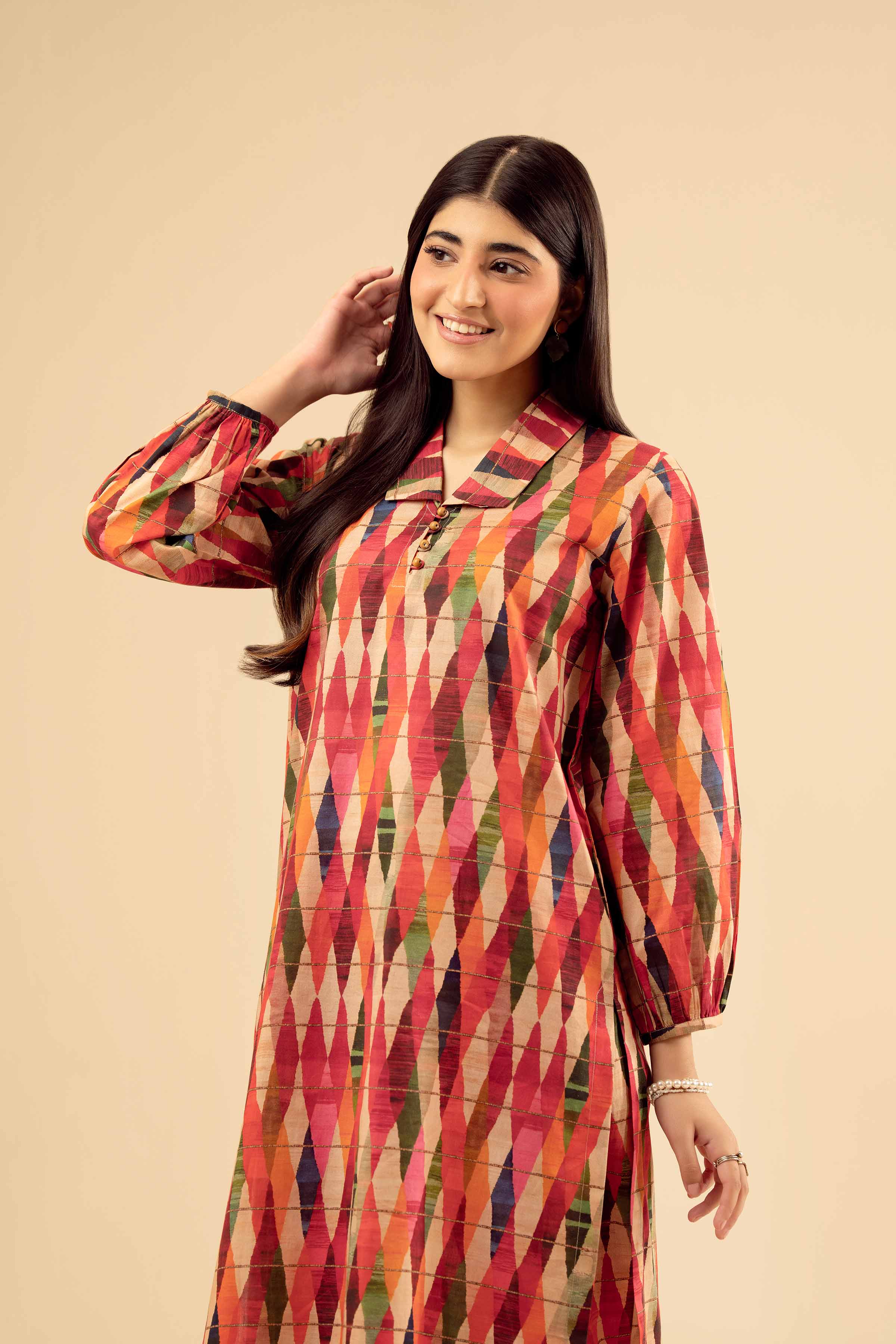 2 Piece - Printed Suit - PW25-06 for Women - Pret Collection | Nishat | Shop Online
