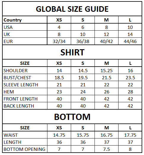 Size Guide