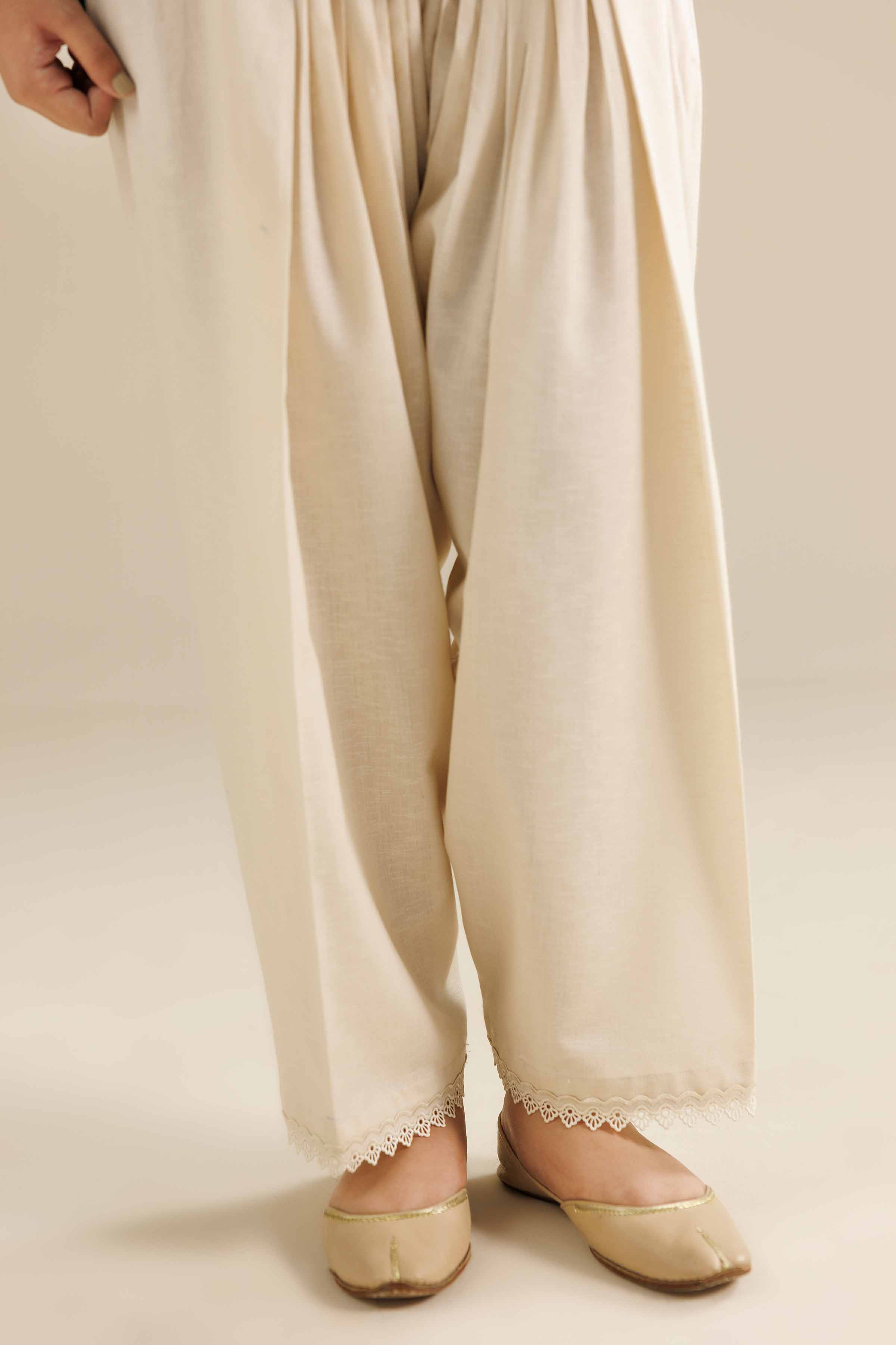 Basic Shalwar - PW25-114 for Women - Pret Collection | Nishat | Shop Online