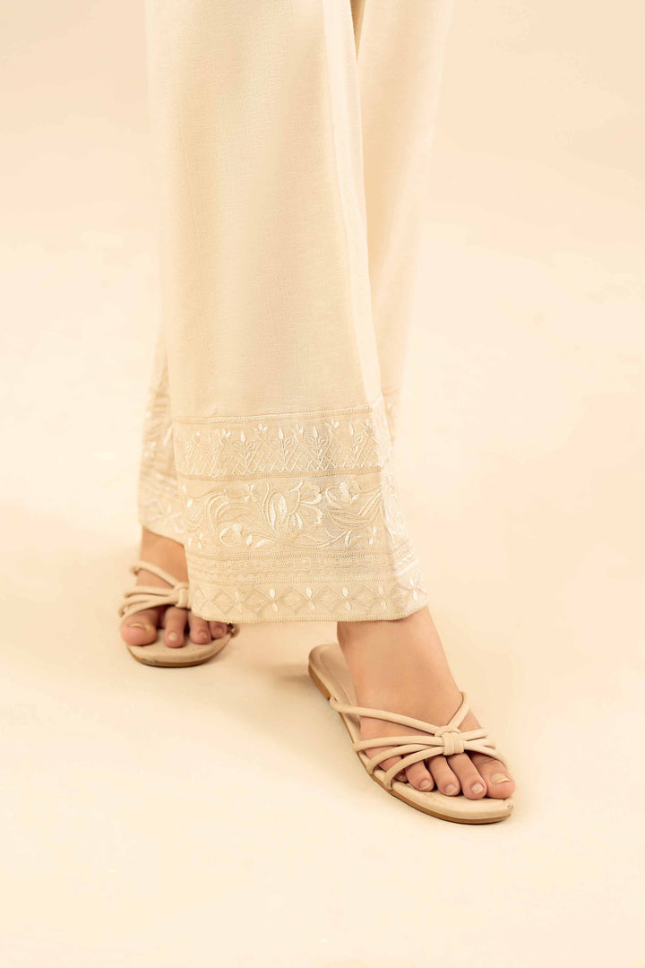 Embroidered Trousers - PW25-133 for Women - Pret Collection | Nishat | Shop Online