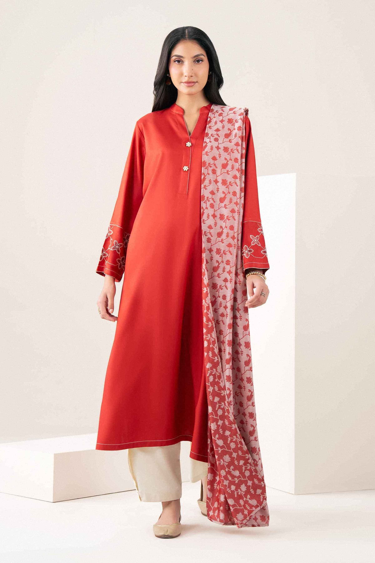 2 Piece - Embroidered Suit - PW25-176 for Women -  Pret Collection | Nishat | Shop Online