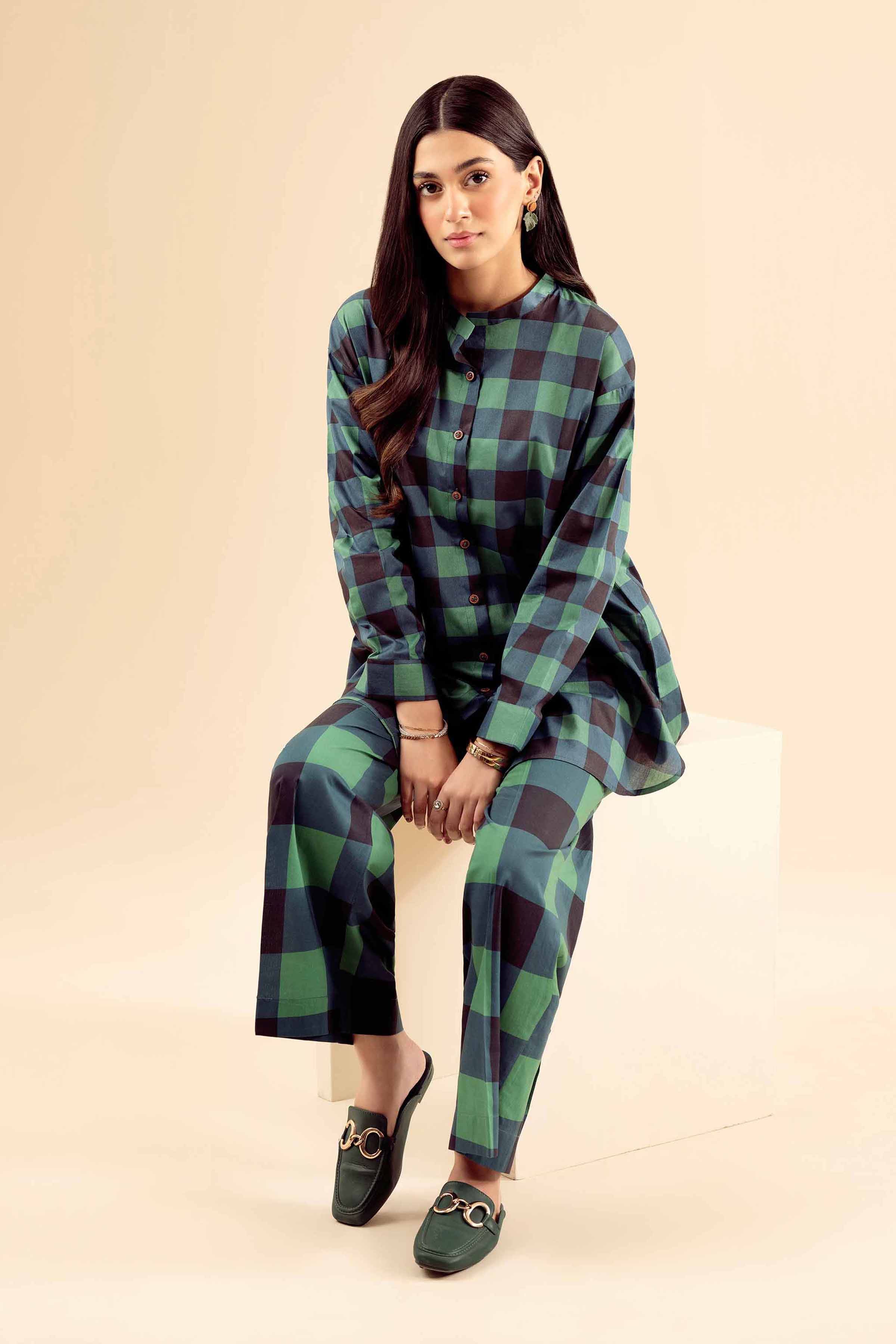 2 Piece - Printed Suit - PW25-18 for Women - Pret Collection | Nishat | Shop Online