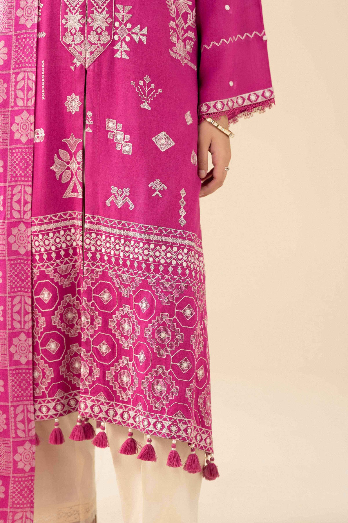 2 Piece - Printed Embroidered Suit - PW25-185 for Women - Pret Collection | Nishat | Shop Online 
