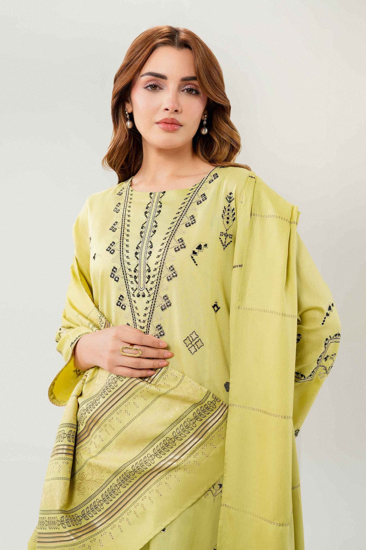 2 Piece - Embroidered Suit - PW25-193  for Women - Pret Collection | Nishat | Shop Online