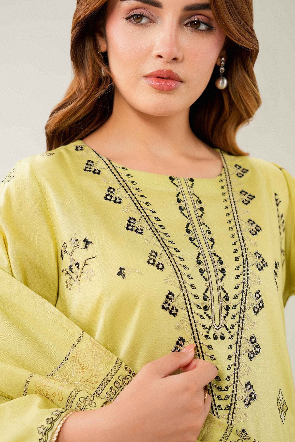 2 Piece - Embroidered Suit - PW25-193  for Women - Pret Collection | Nishat | Shop Online