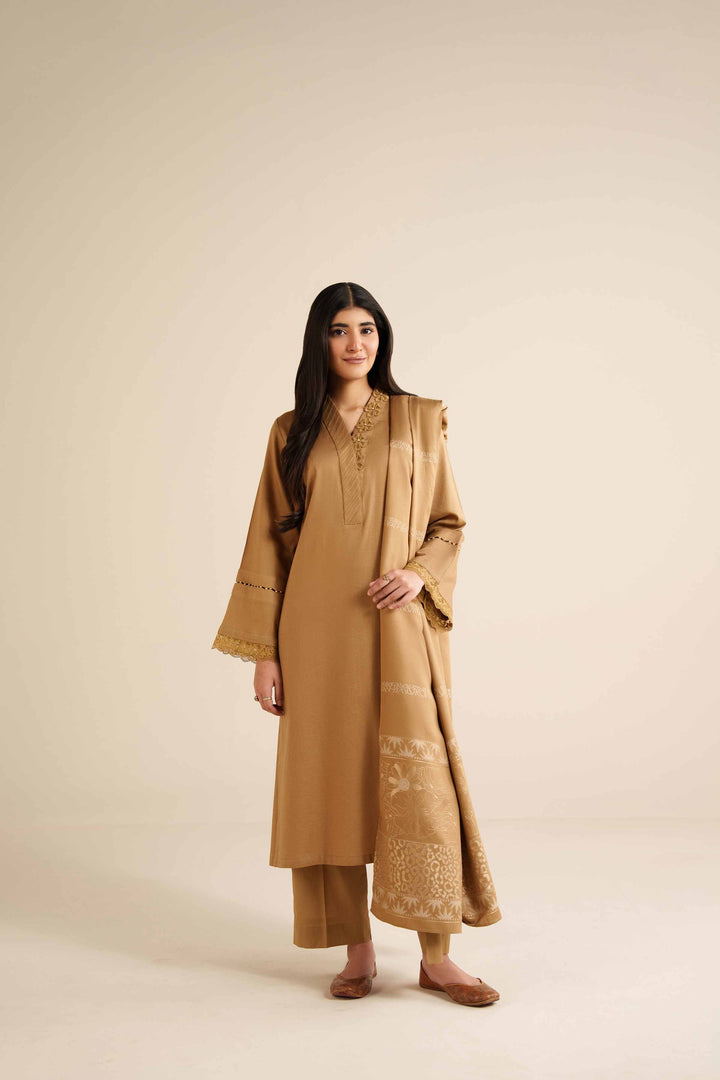 3 Piece - Basic Suit - PW25-195 for Women - Pret Collection | Nishat | Shop Online