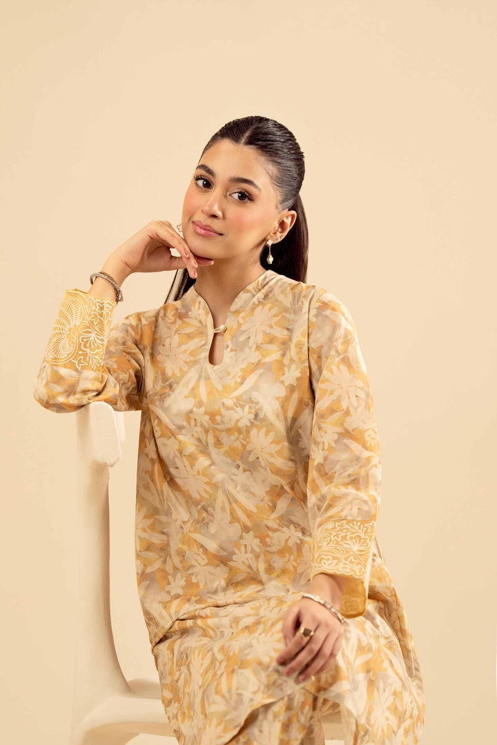 2 Piece - Printed Embroidered Suit - PW25-199 for Women - Pret Collection | Nishat | Shop Online