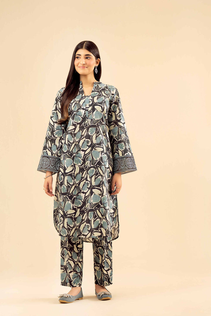 2 Piece - Printed Embroidered Suit - PW25-20 for Women - Pret Collection | Nishat | Shop Online