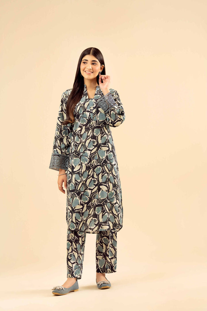 2 Piece - Printed Embroidered Suit - PW25-20 for Women - Pret Collection | Nishat | Shop Online
