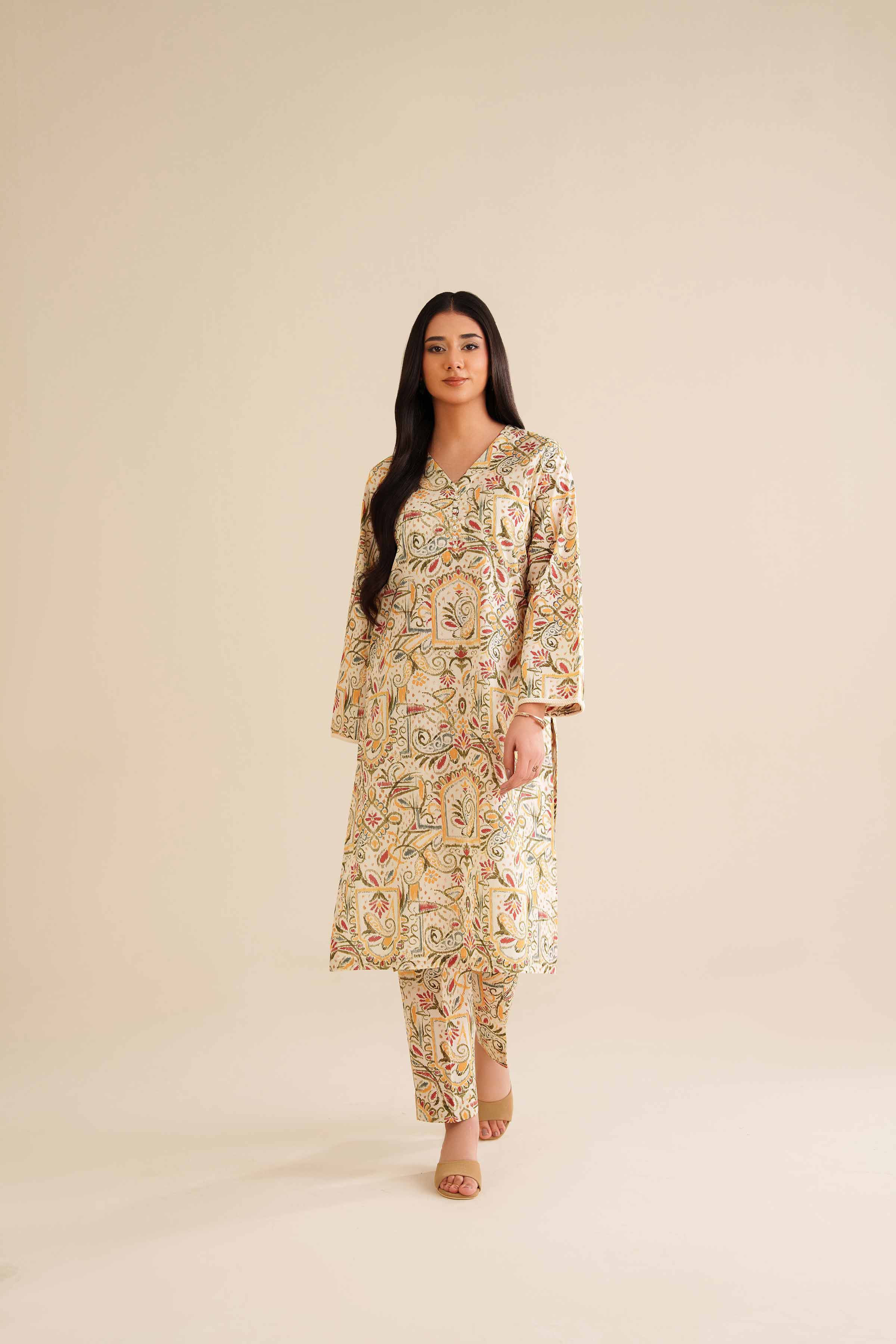 2 Piece - Printed Suit - PW25-200 for Women - Pret Collection | Nishat | Shop Online
