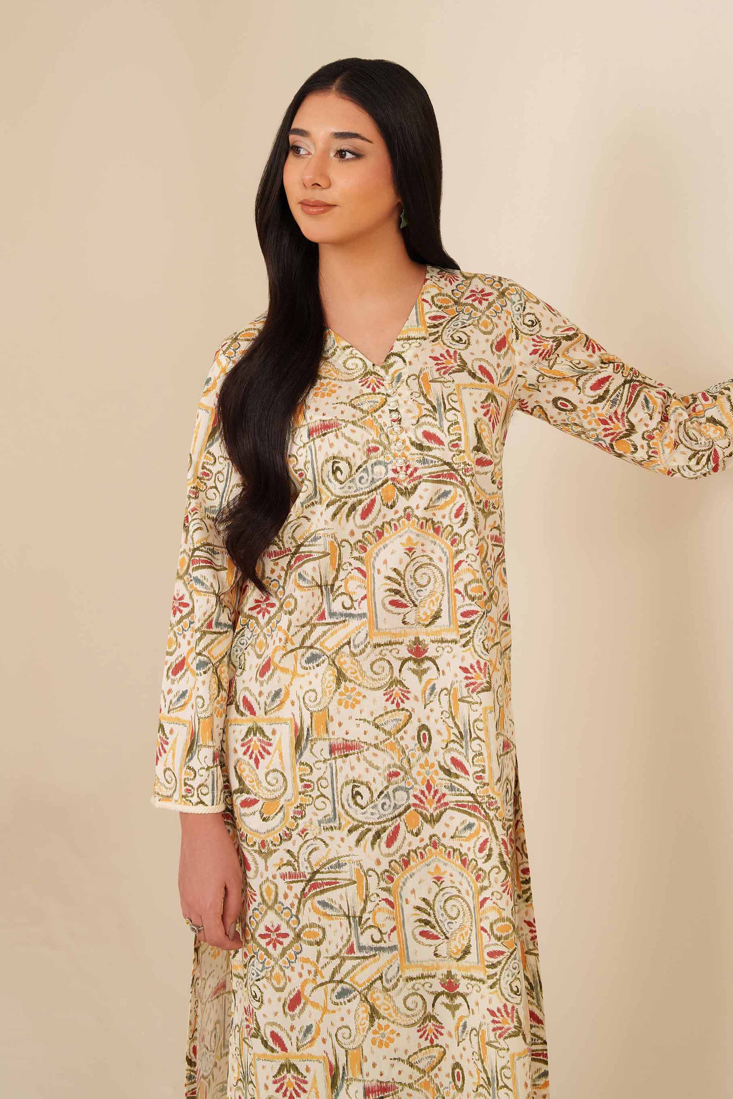 2 Piece - Printed Suit - PW25-200 for Women - Pret Collection | Nishat | Shop Online