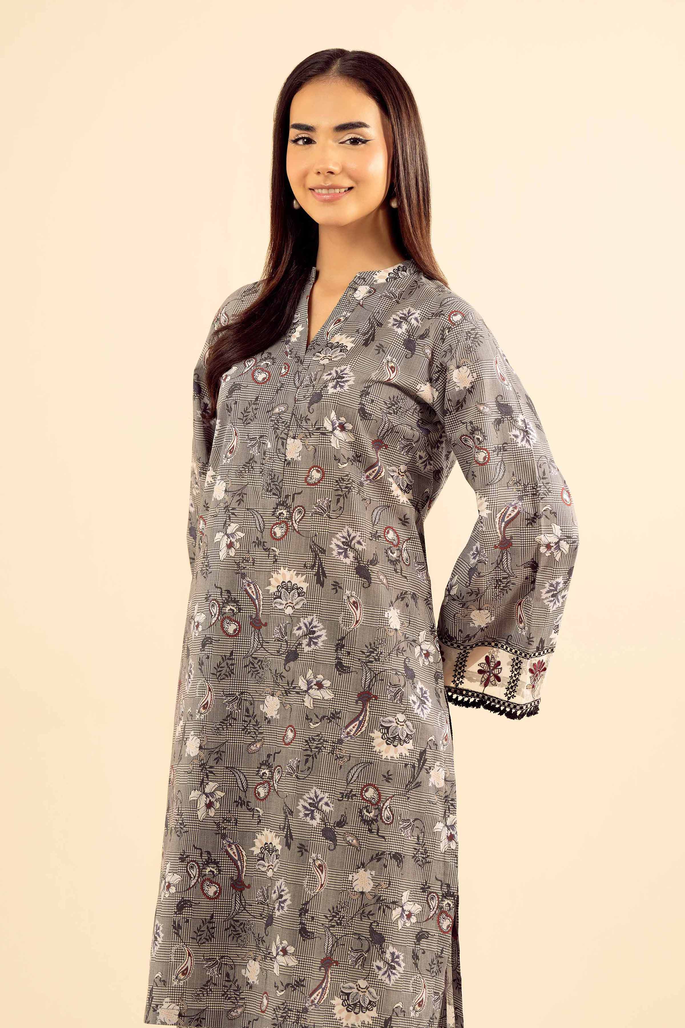 2 Piece - Printed Embroidered Suit - PW25-201 for Women - Pret Collection | Nishat | Shop Online