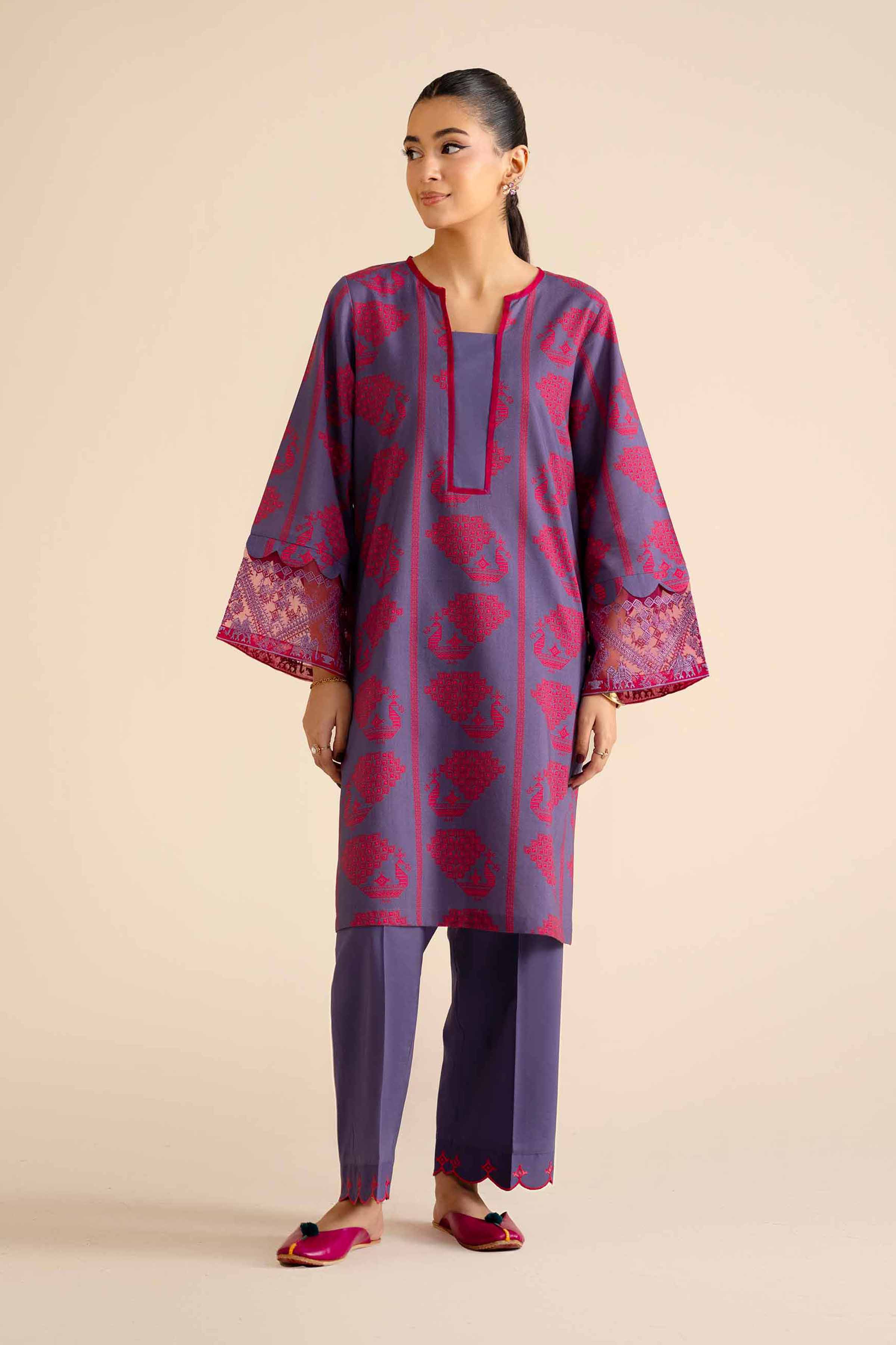 2 Piece - Embroidered Suit - PW25-210 for Women - Pret Collection | Nishat | Shop Online