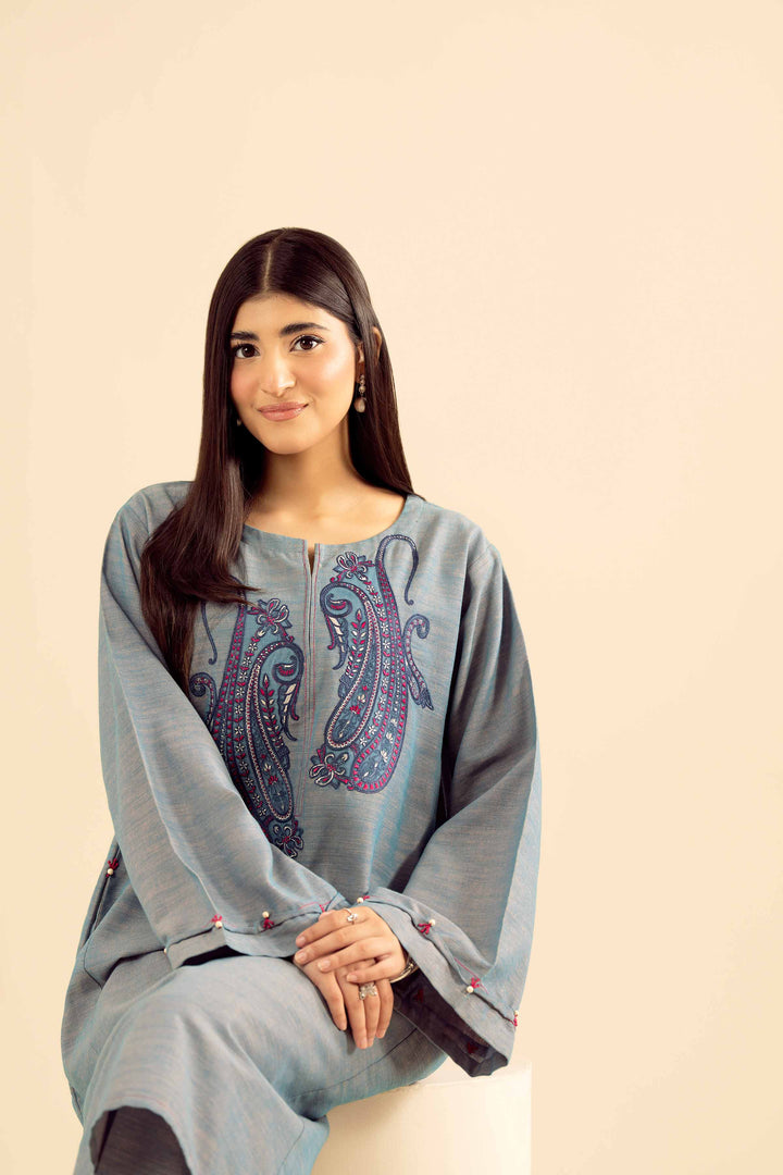 2 Piece - Embroidered Suit - PW25-222 for Women - Pret Collection | Nishat | Shop Online