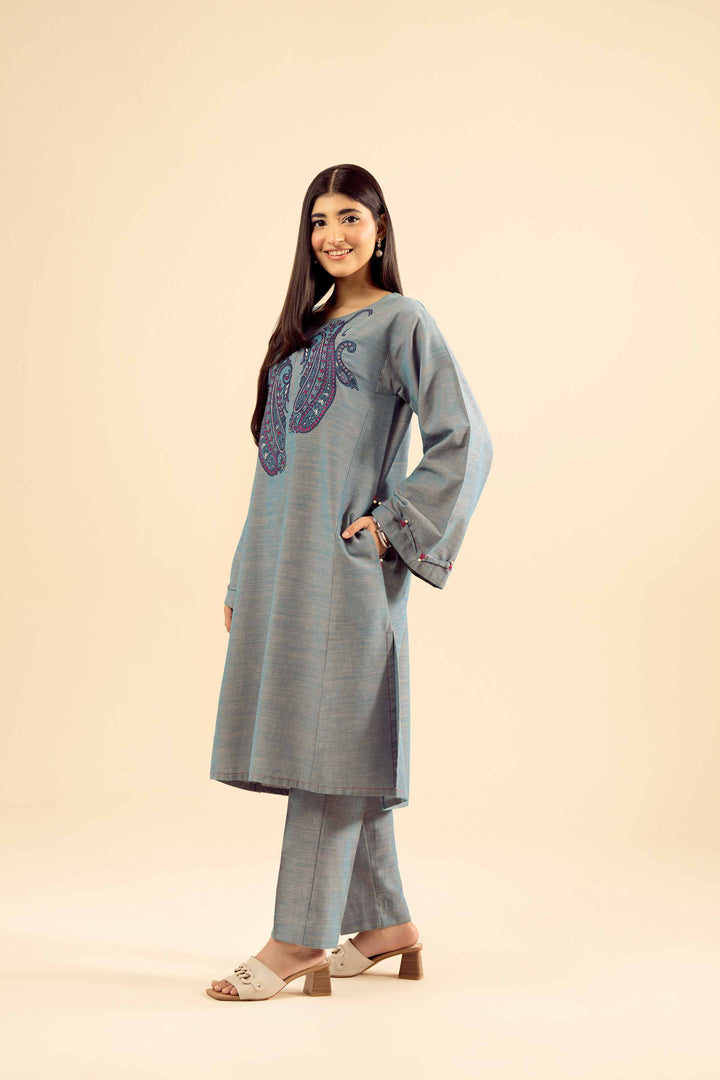 2 Piece - Embroidered Suit - PW25-222 for Women - Pret Collection | Nishat | Shop Online