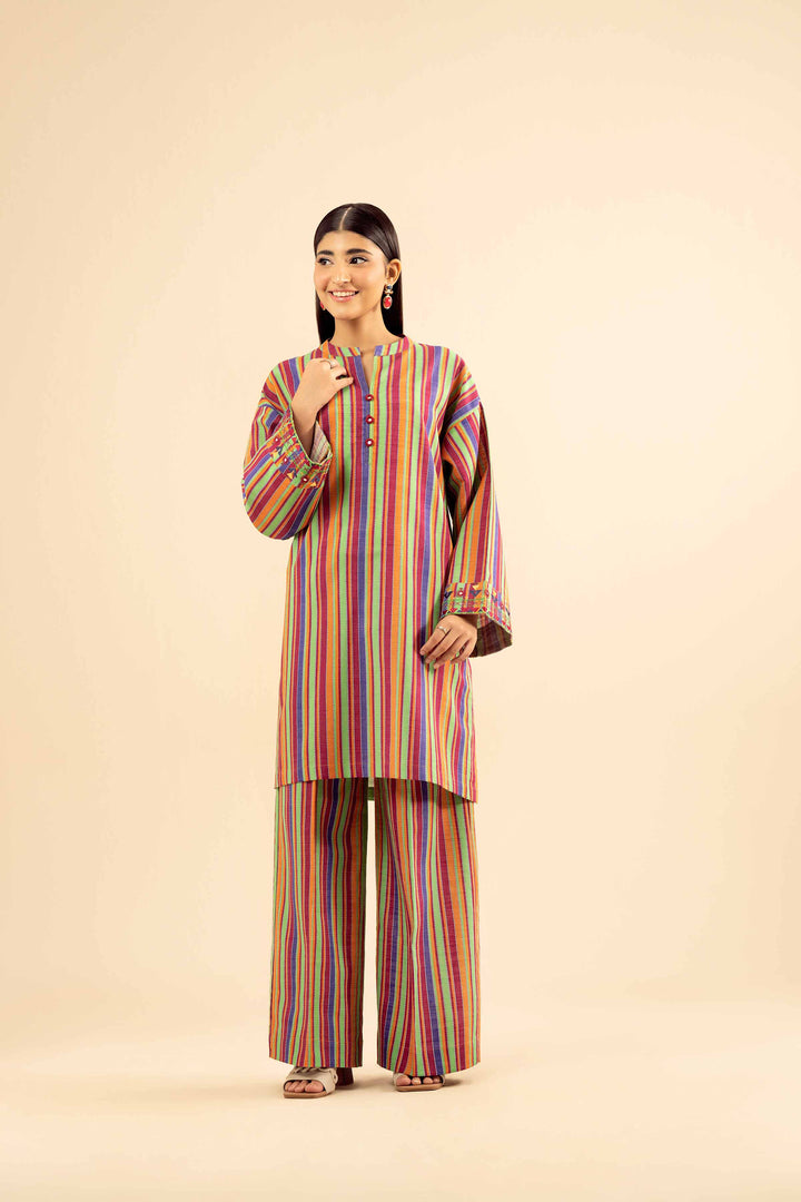 2 Piece - Printed Embroidered Suit - PW25-223 for Women - Pret Collection | Nishat | Shop Online