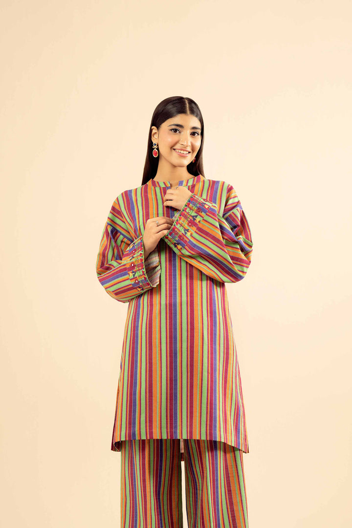 2 Piece - Printed Embroidered Suit - PW25-223 for Women - Pret Collection | Nishat | Shop Online