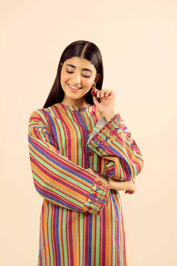 2 Piece - Printed Embroidered Suit - PW25-223 for Women - Pret Collection | Nishat | Shop Online