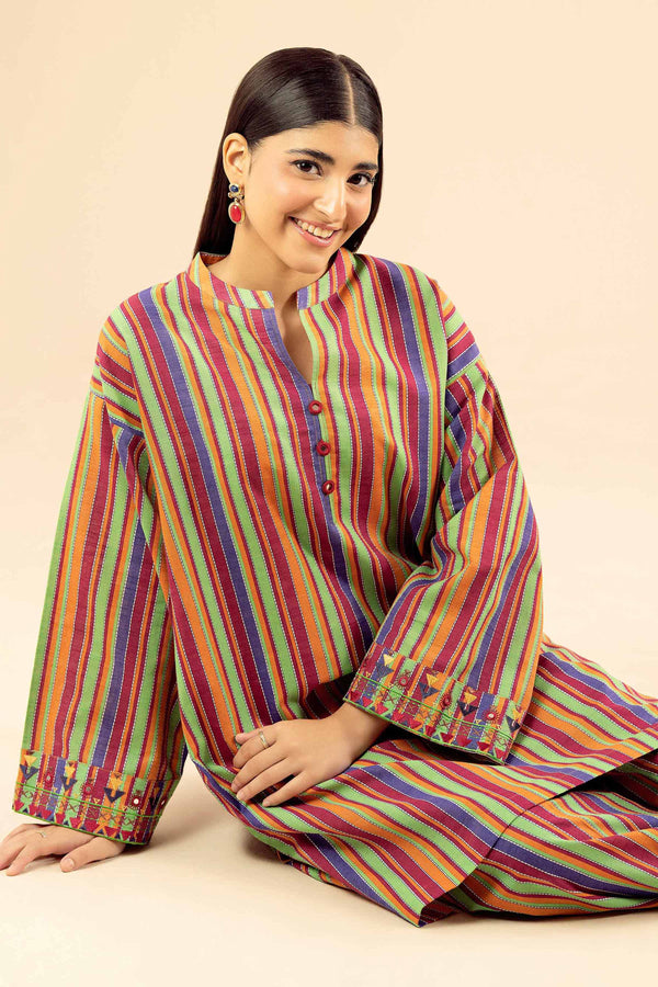 2 Piece - Printed Embroidered Suit - PW25-223 for Women - Pret Collection | Nishat | Shop Online