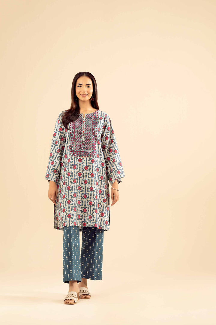 2 Piece - Printed Embroidered Suit - PW25-227 for Women - Pret Collection | Nishat | Shop Online