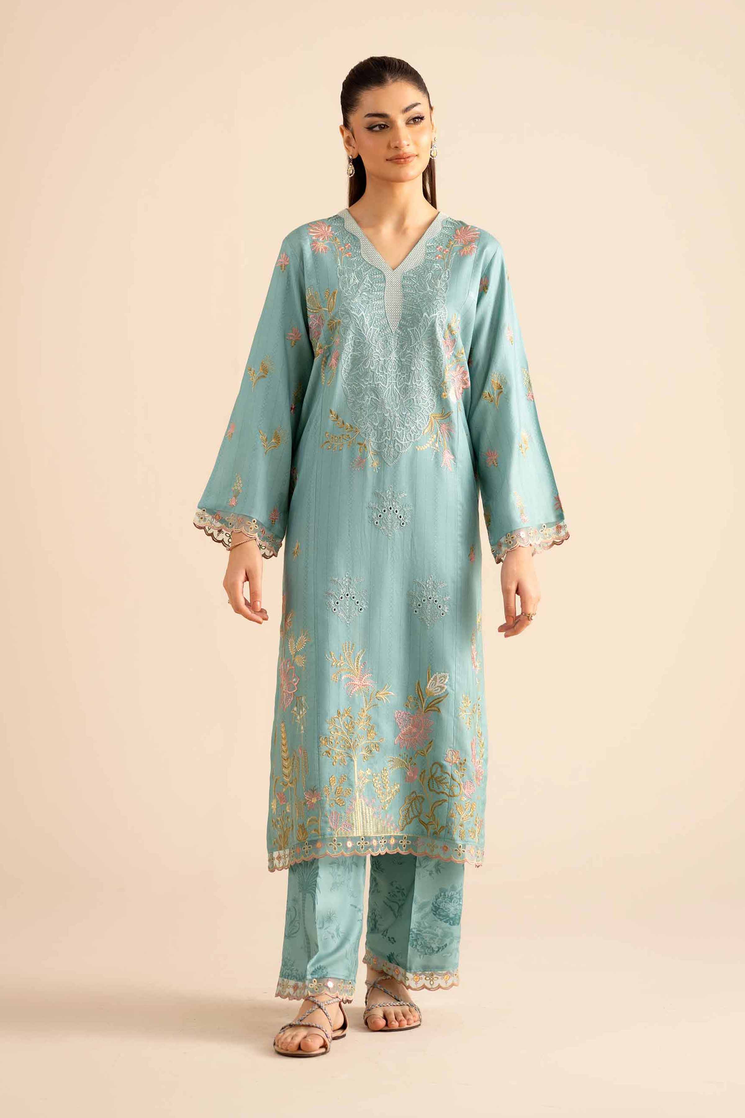 2 Piece - Embroidered Suit - PW25-257 for Women - Pret Collection | Nishat | Shop Online