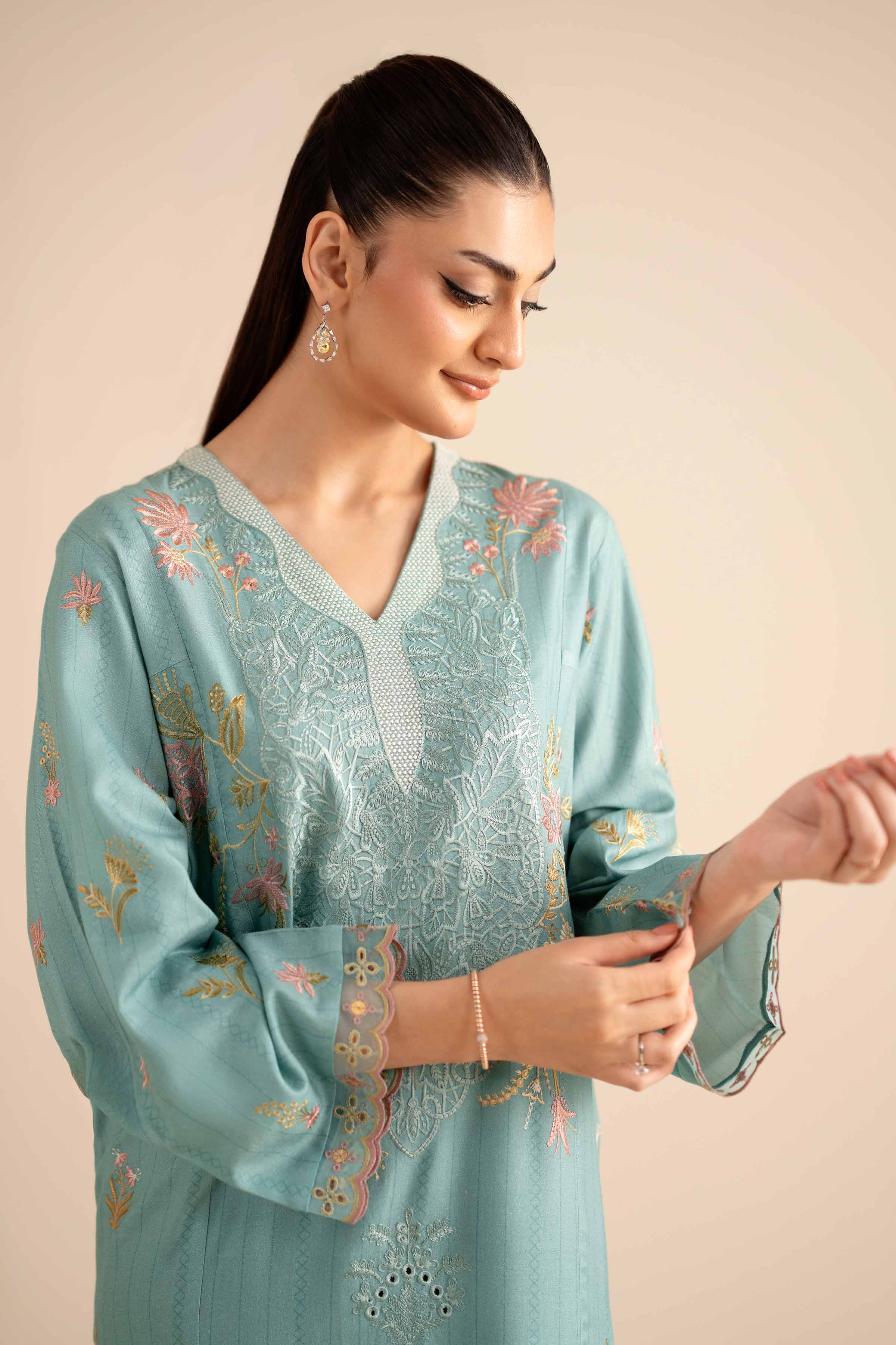 2 Piece - Embroidered Suit - PW25-257 for Women - Pret Collection | Nishat | Shop Online