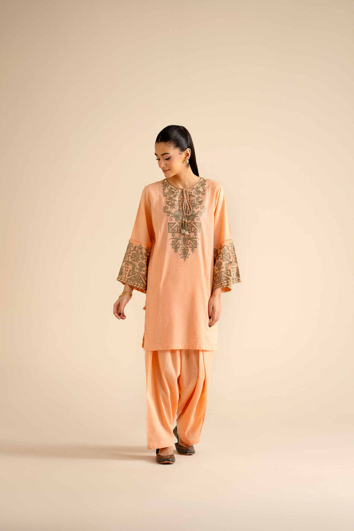 2 Piece - Embroidered Suit - PW25-268 for Women - Pret Collection | Nishat | Shop Online