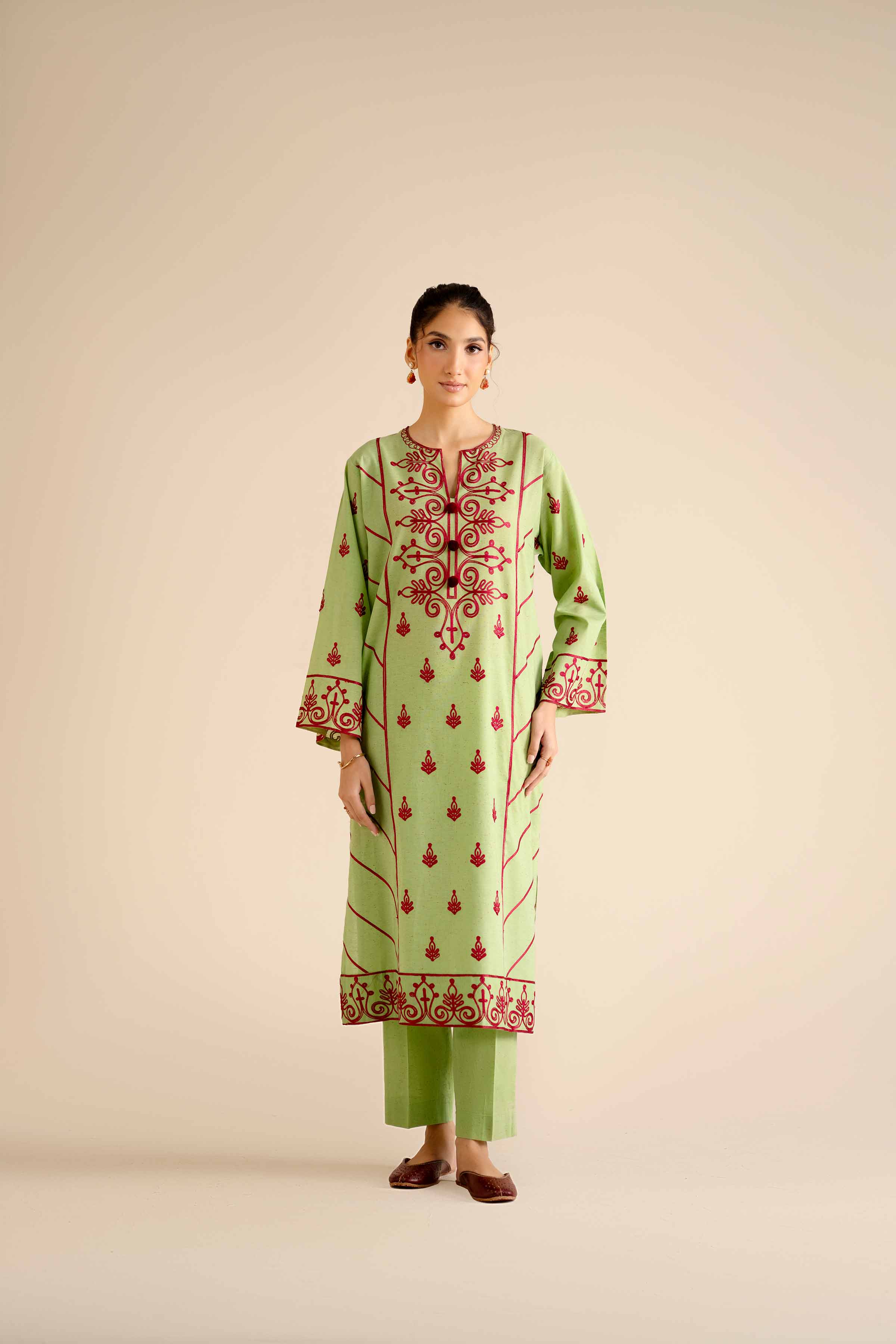 2 Piece - Embroidered Suit - PW25-269 for Women - Pret Collection | Nishat | Shop Online