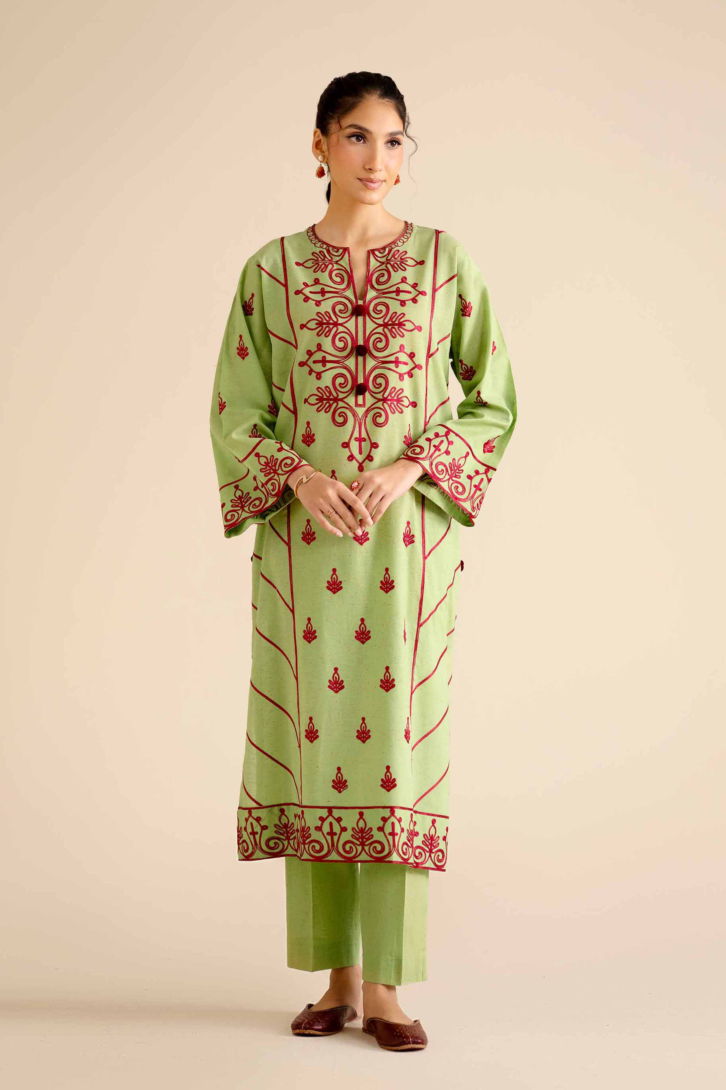 2 Piece - Embroidered Suit - PW25-269 for Women - Pret Collection | Nishat | Shop Online