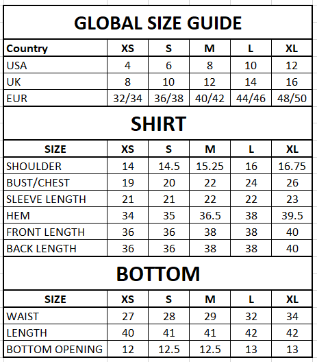 Size Guide