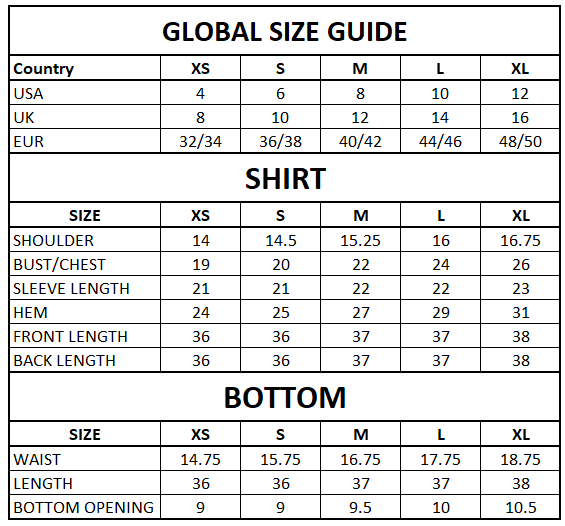 Size Guide