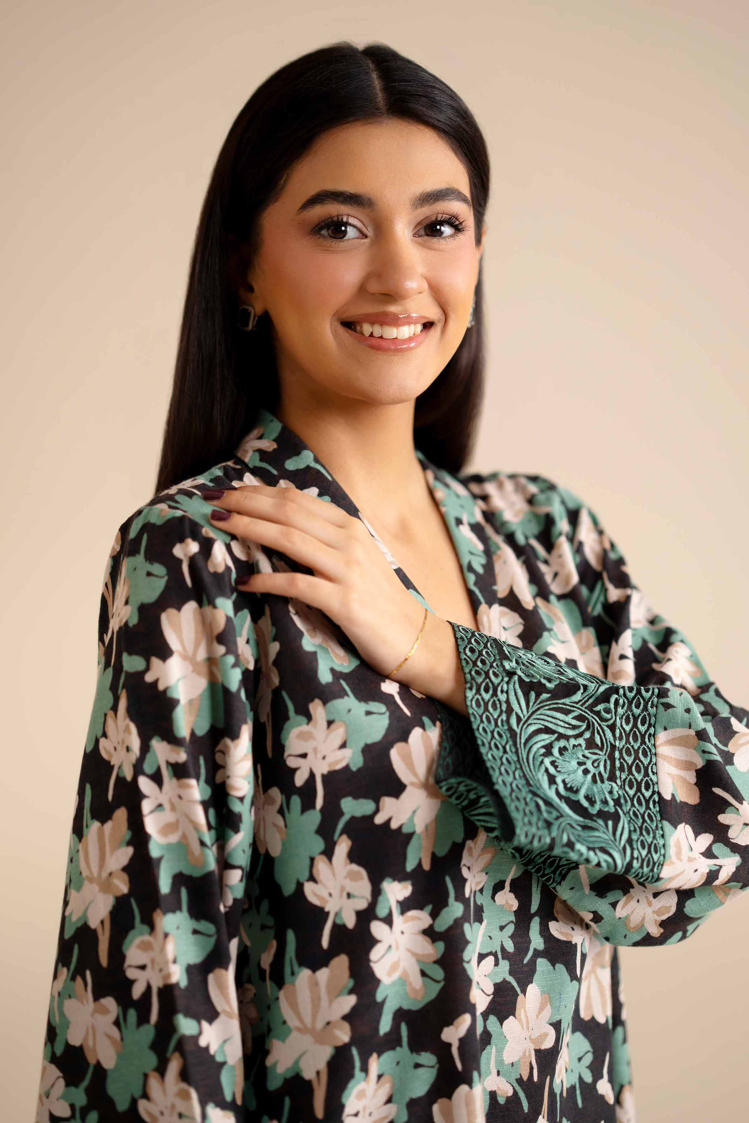 2 Piece - Printed Embroidered Suit - PW25-290 for Women - Pret Collection | Nishat | Shop Online