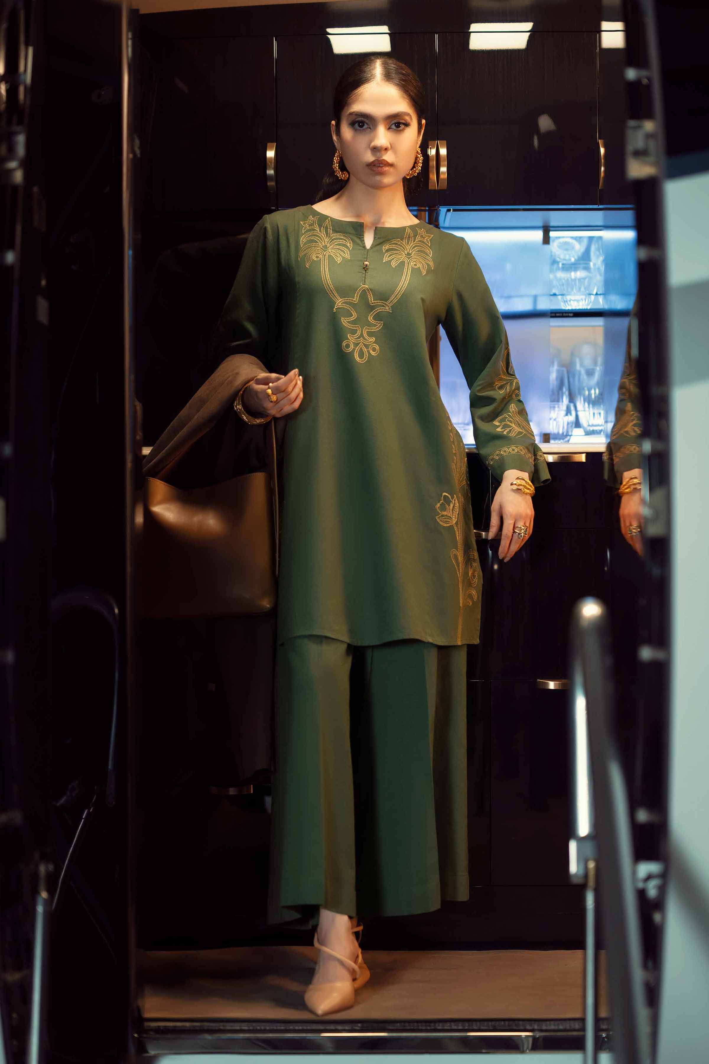 2 Piece - Embroidered Suit - PW25-298