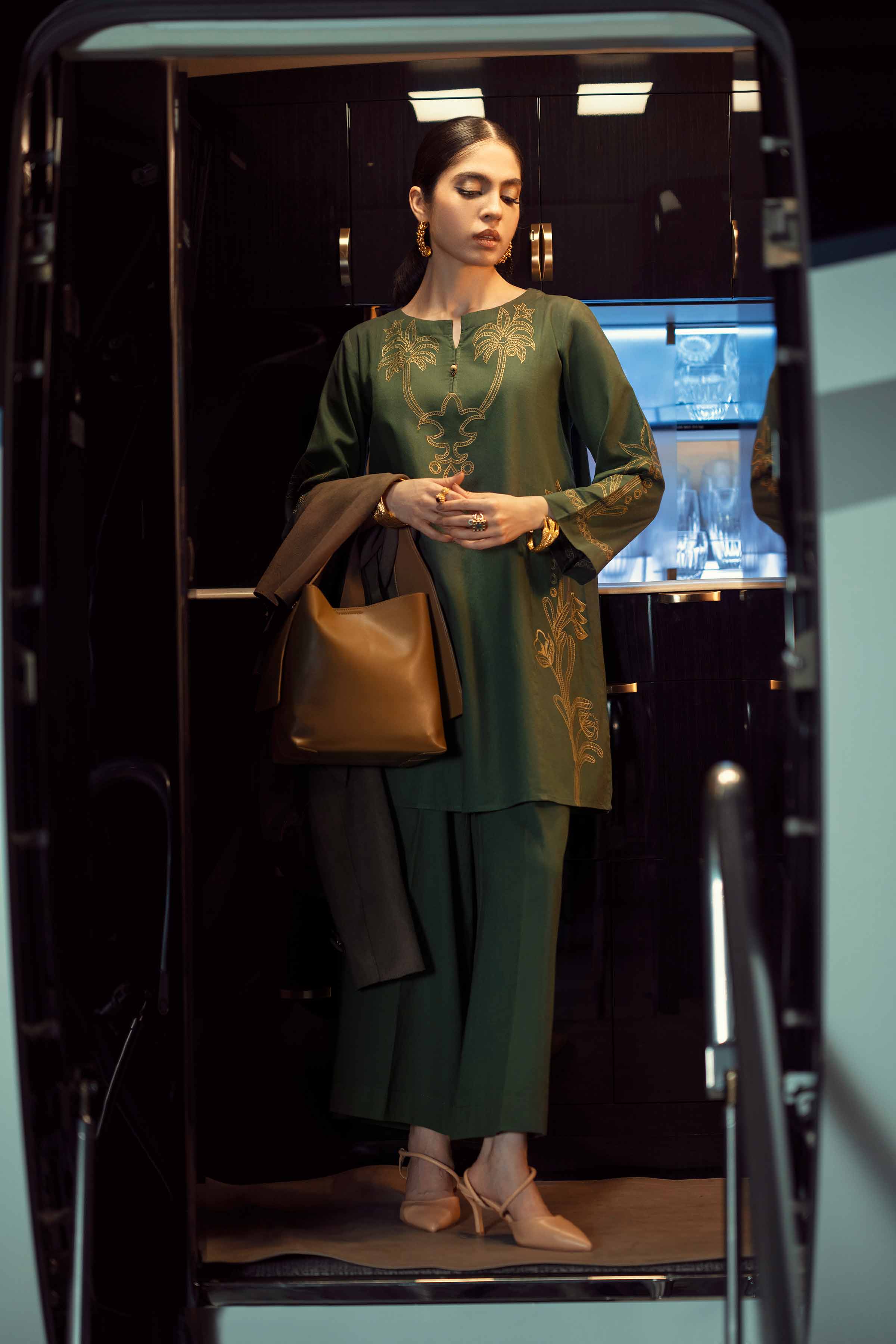 2 Piece - Embroidered Suit - PW25-298