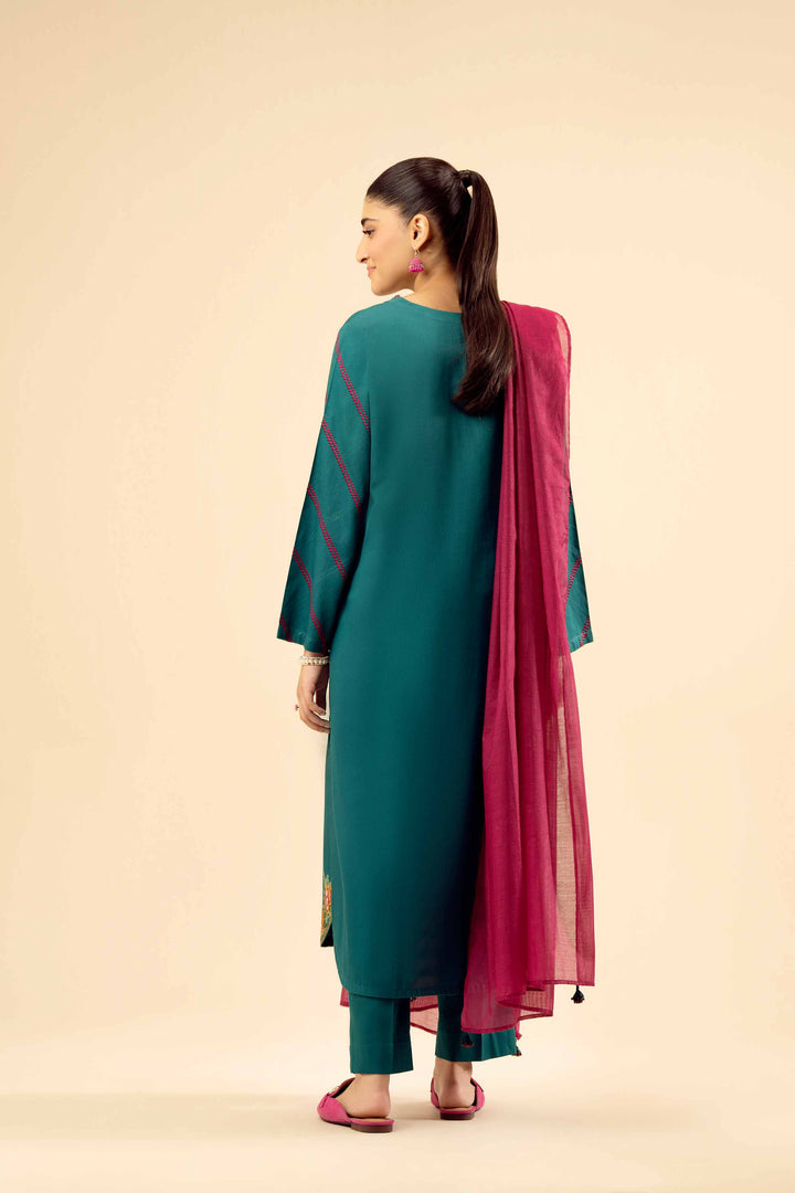 3 Piece - Embroidered Suit - PW25-30 for Women - Pret Collection | Nishat | Shop Online