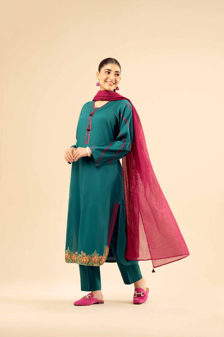 3 Piece - Embroidered Suit - PW25-30 for Women - Pret Collection | Nishat | Shop Online