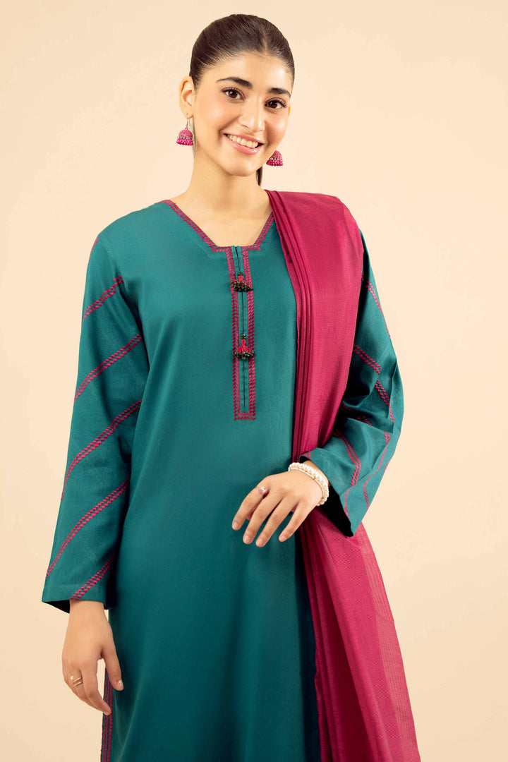 3 Piece - Embroidered Suit - PW25-30 for Women - Pret Collection | Nishat | Shop Online
