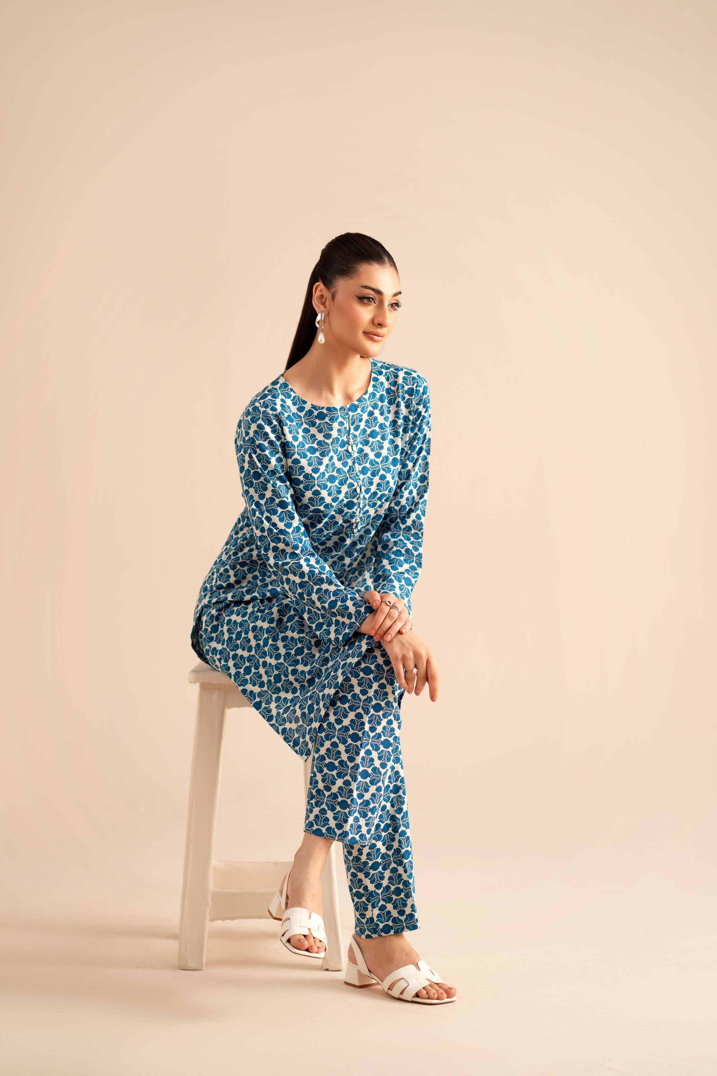 2 Piece - Printed Suit - PW25-307 for Women - Pret Collection | Nishat | Shop Online