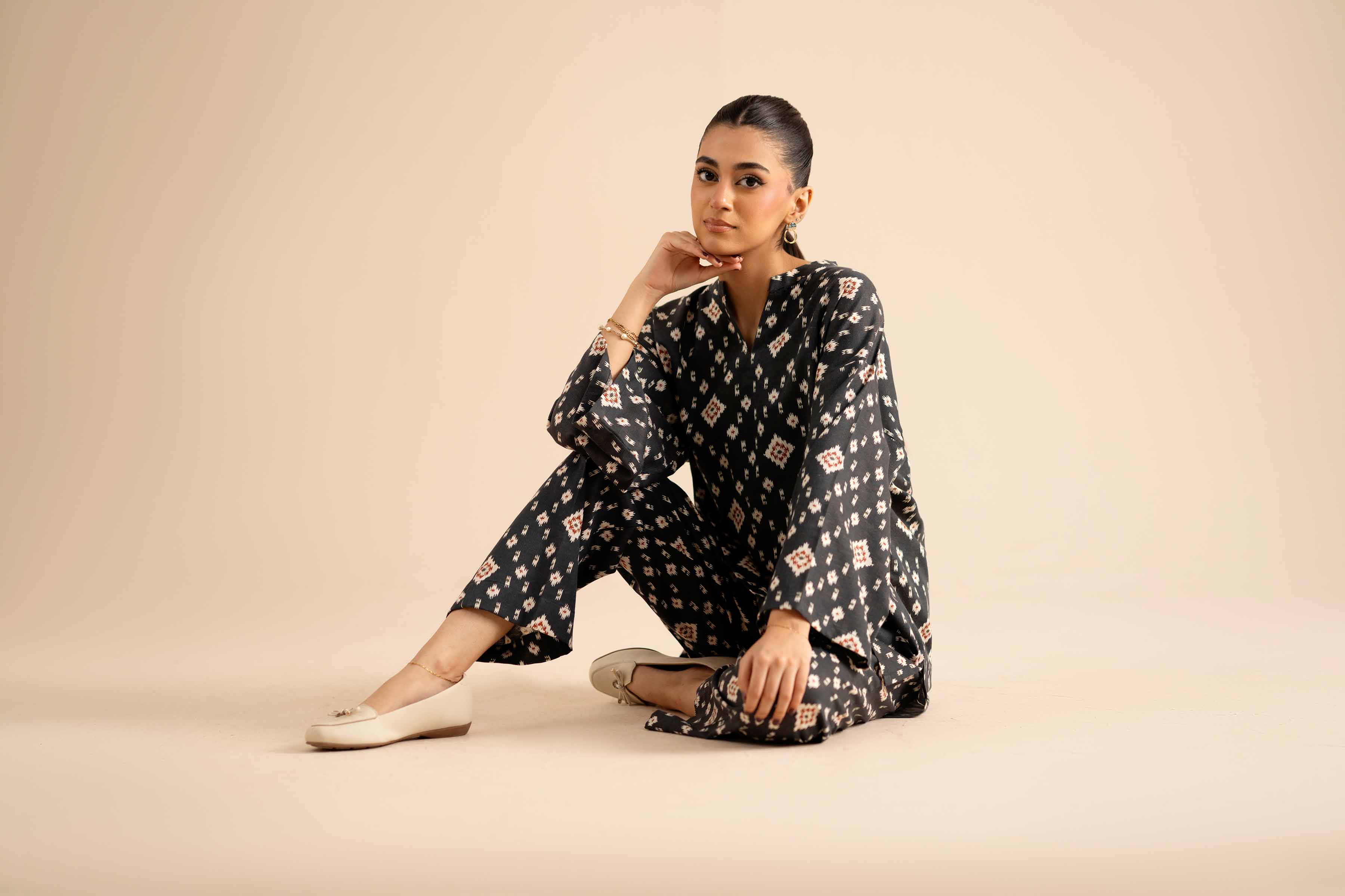 2 Piece - Printed Suit - PW25-308 for Women - Pret Collection | Nishat | Shop Online