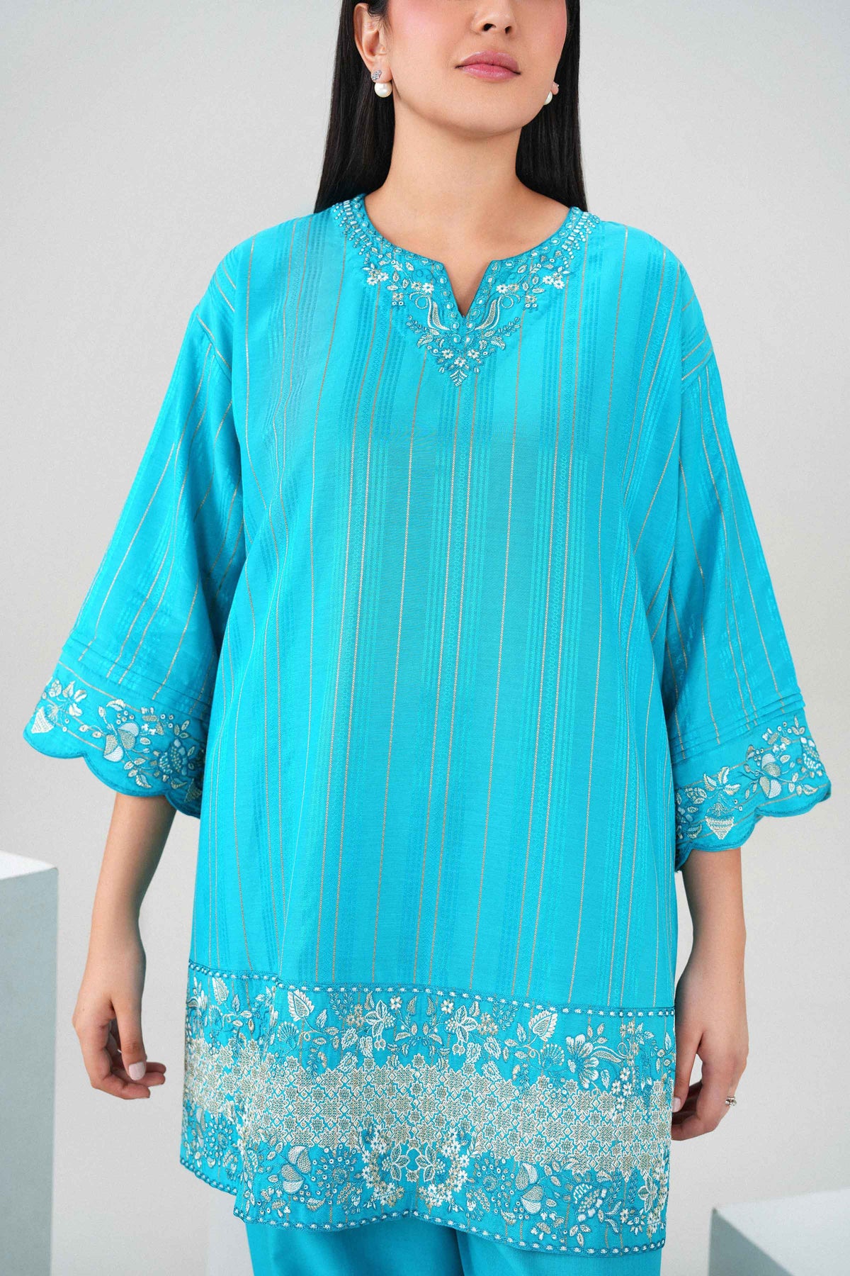 2 Piece - Embroidered Suit - PW25-368 for Women - Pret Collection | Nishat | Shop Online 