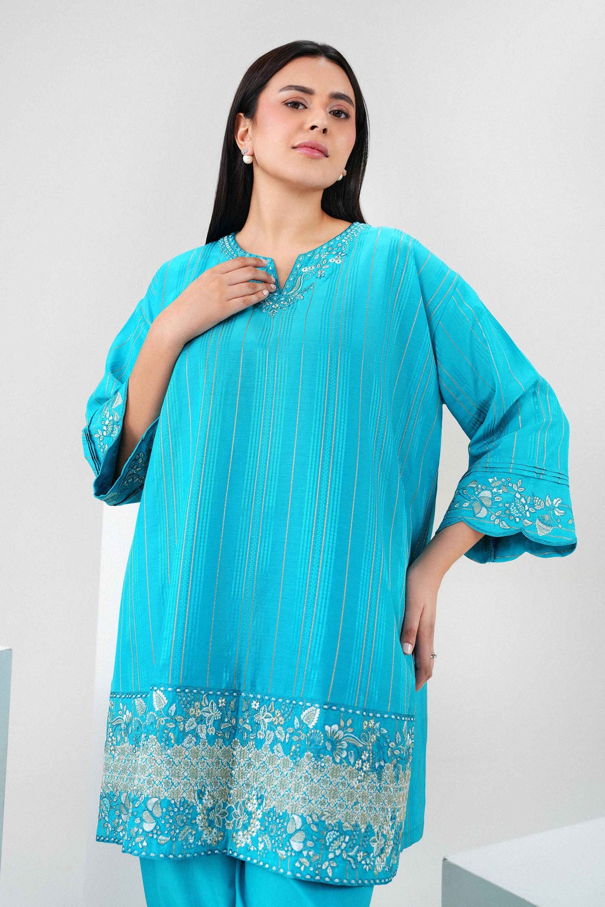 2 Piece - Embroidered Suit - PW25-368 for Women - Pret Collection | Nishat | Shop Online 