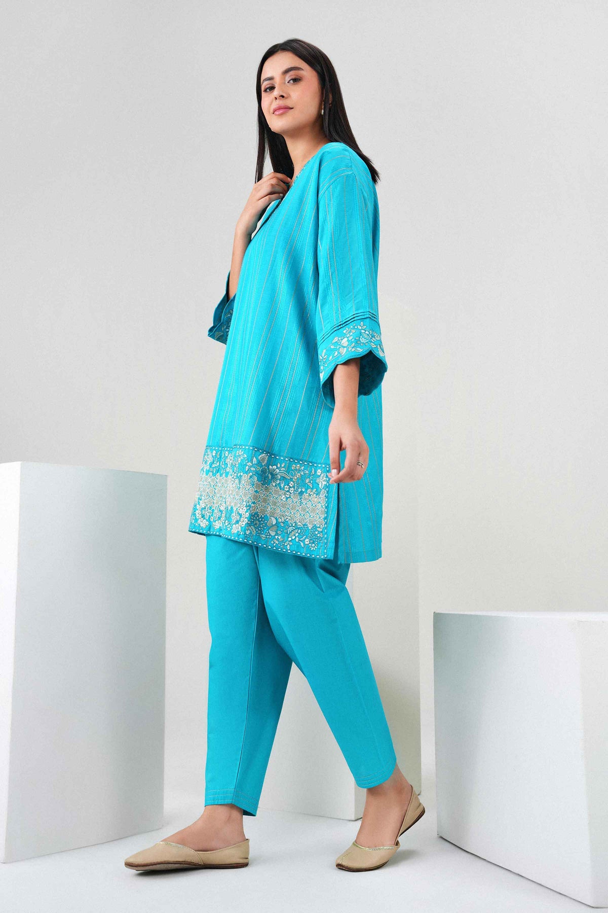 2 Piece - Embroidered Suit - PW25-368 for Women - Pret Collection | Nishat | Shop Online 