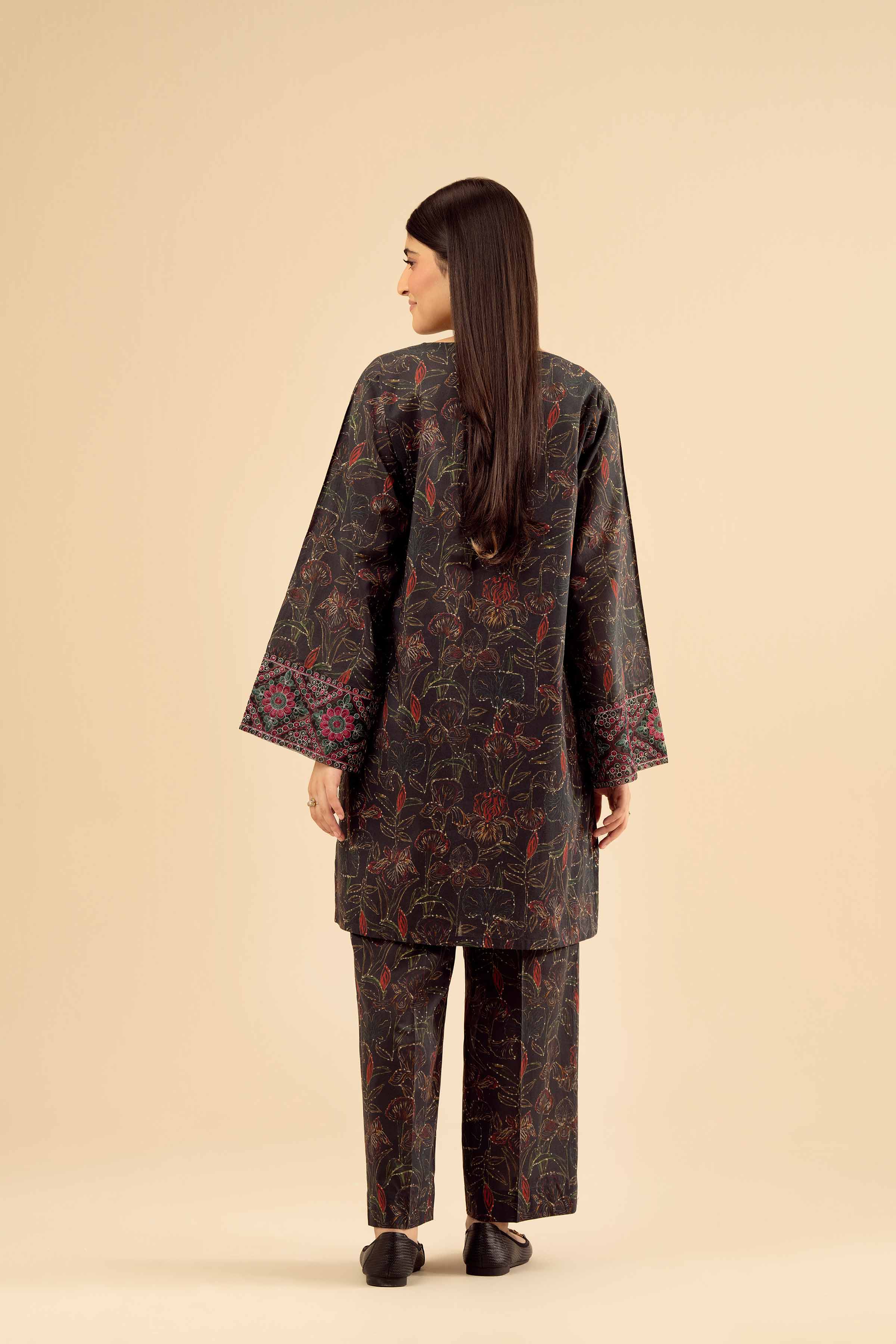 2 Piece - Printed Embroidered Suit - PW25-40 for Women - Pret Collection | Nishat | Shop Online