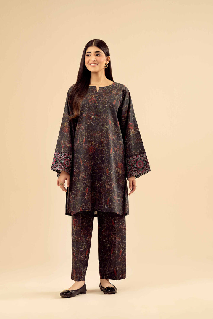 2 Piece - Printed Embroidered Suit - PW25-40 for Women - Pret Collection | Nishat | Shop Online
