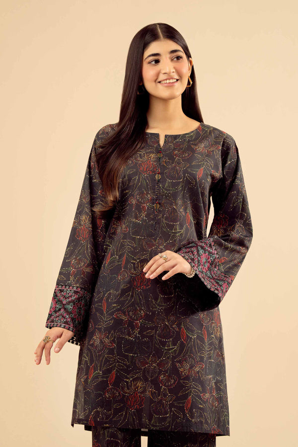2 Piece - Printed Embroidered Suit - PW25-40 for Women - Pret Collection | Nishat | Shop Online