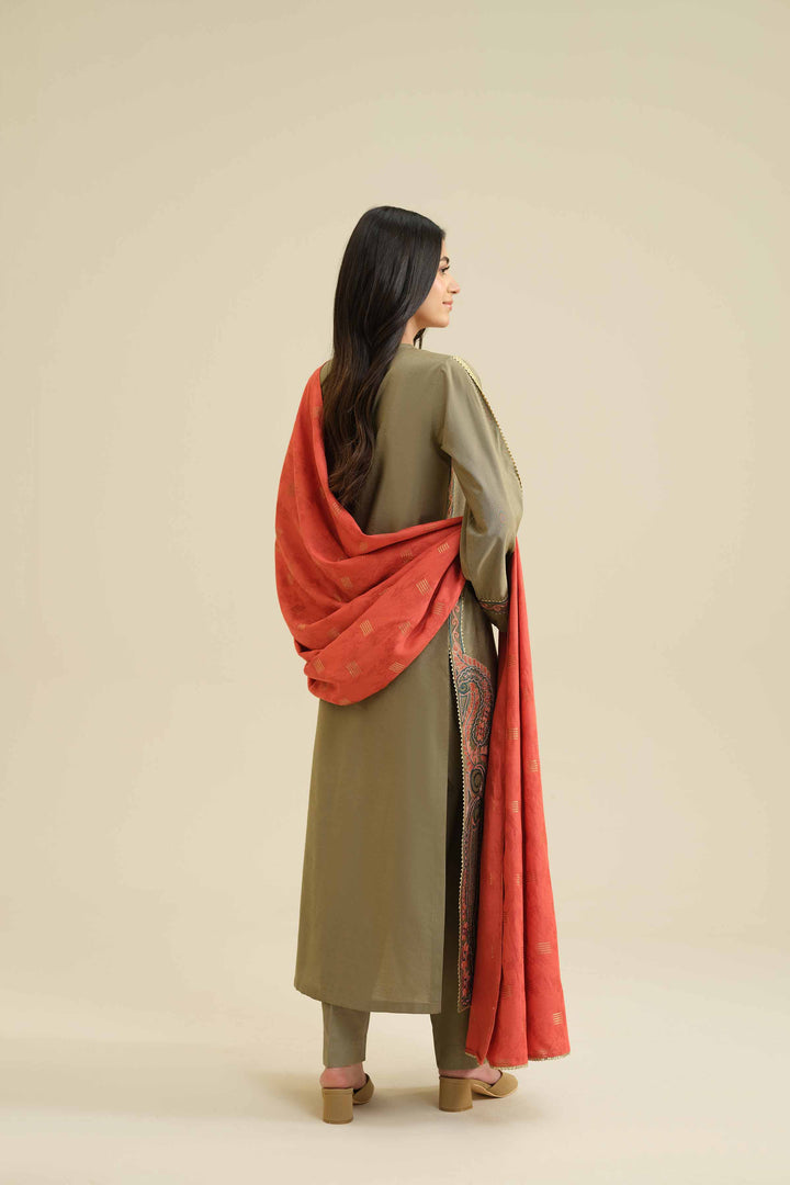 3 Piece - Embroidered Suit - PW25-400 for Women - Pret Collection | Nishat | Shop Online