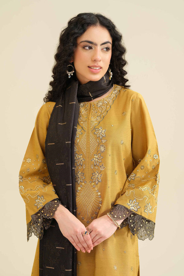 3 Piece - Embroidered Suit - PW25-401 for Women - Pret Collection | Nishat | Shop Online